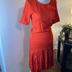 Tabula Rasa orange knit dress size medium